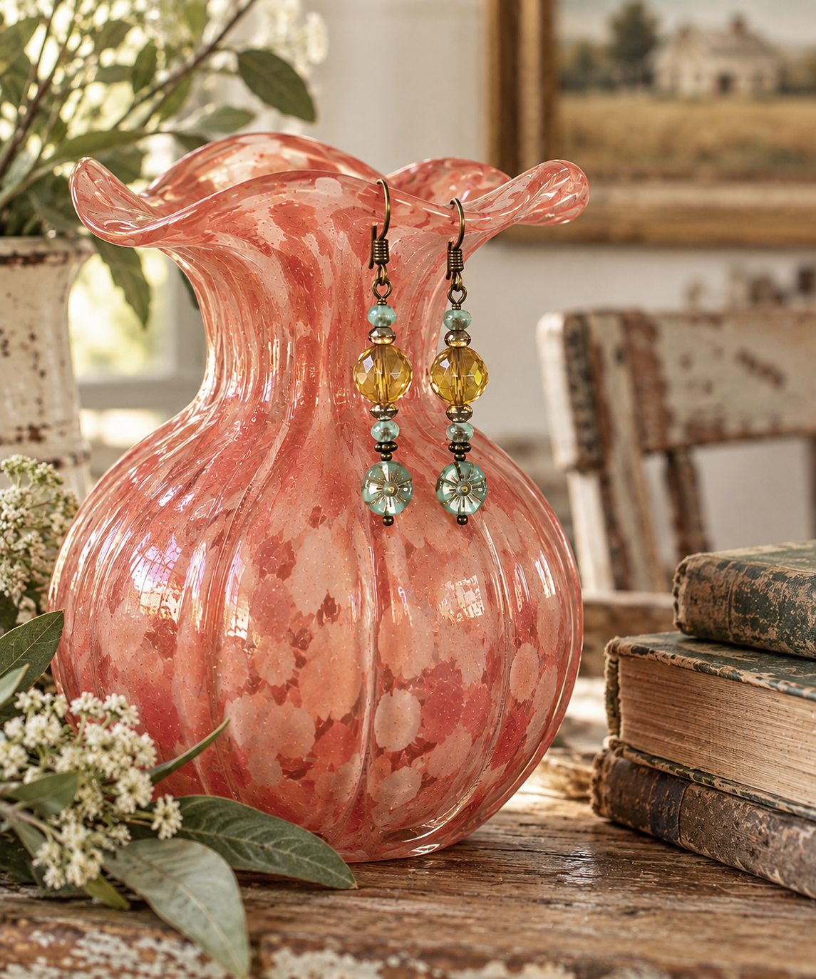 Autumn Topaz Earrings