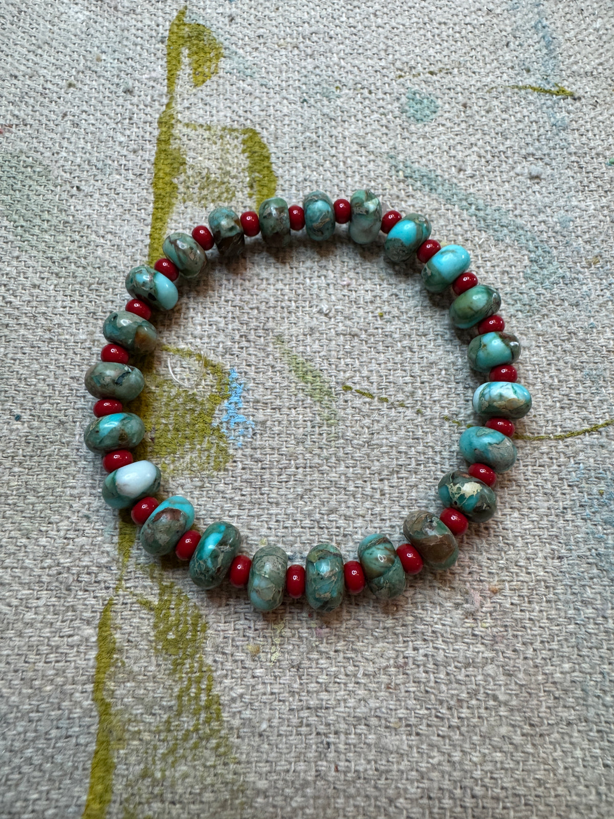 Santa Fe Red Stretch Bracelet