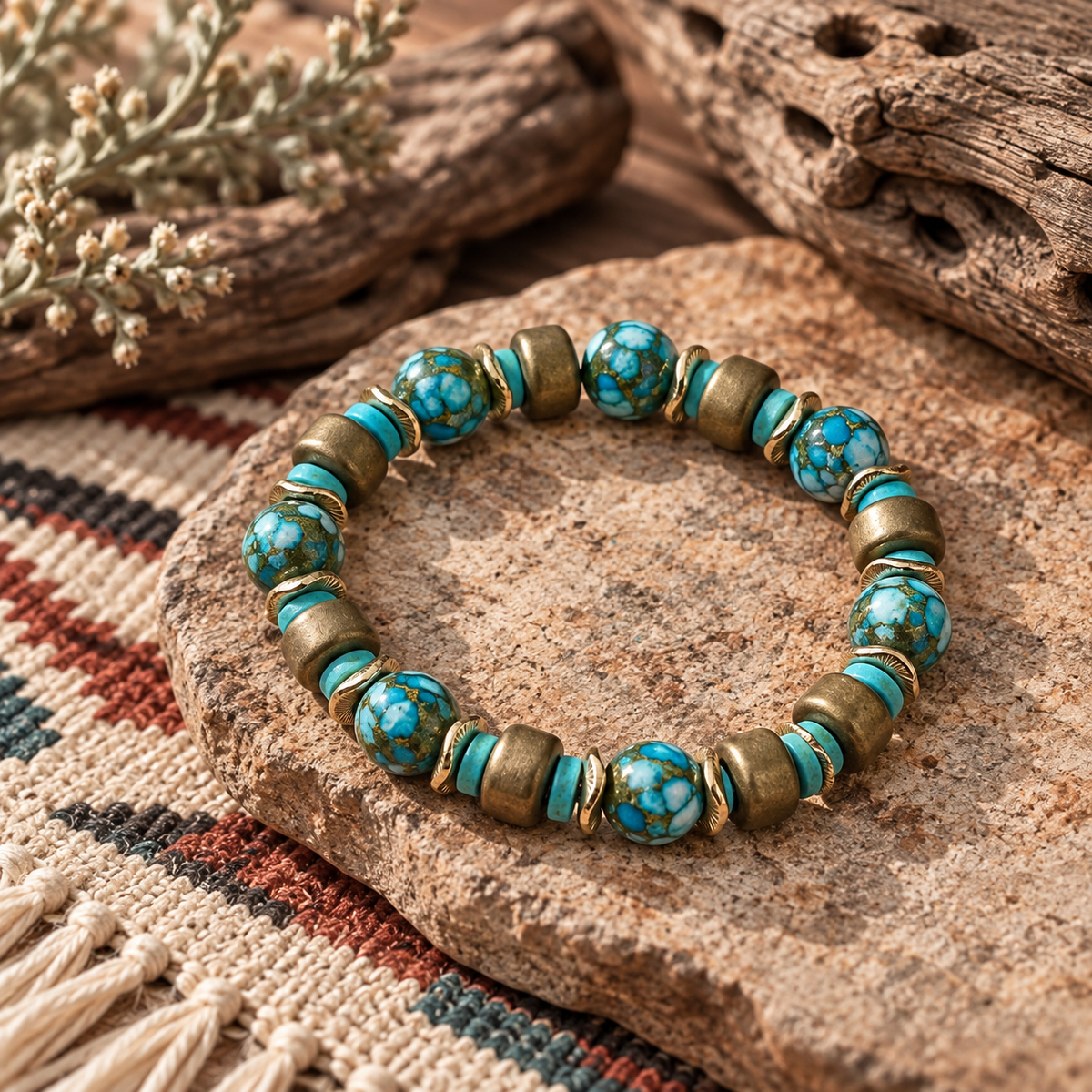Turquoise Trail Stretch Bracelet